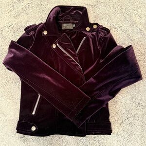 Women's Purple Velvet Jacket